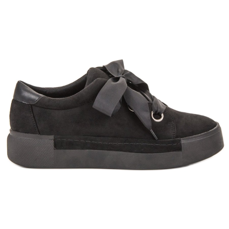 SHELOVET Zapatos atados con cinta negro SHELOVET Zapatos atados con cinta negro