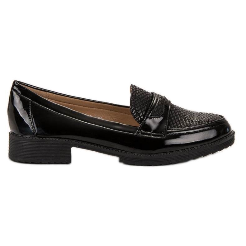 Bestelle Mocasines lacados negro