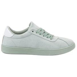 Ideal Shoes Zapatos con cordones en verde menta