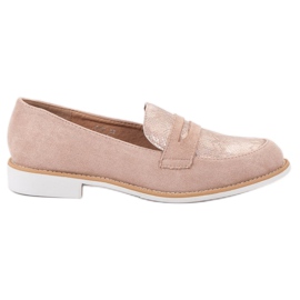 Bestelle Mocasines rosa con estampado de serpiente rosado