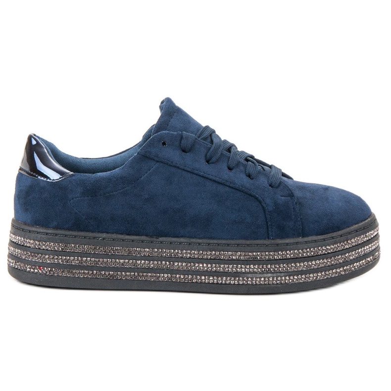 Bestelle Zapatos deportivos de gamuza azul marino