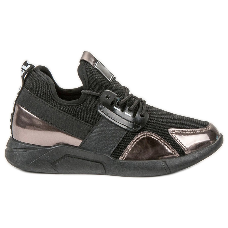 SHELOVET Zapatillas sin cordones negro cobre