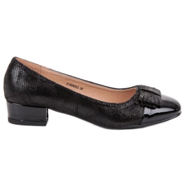 Kylie Bombas de tacón plano negro Kylie Bombas de tacón plano negro