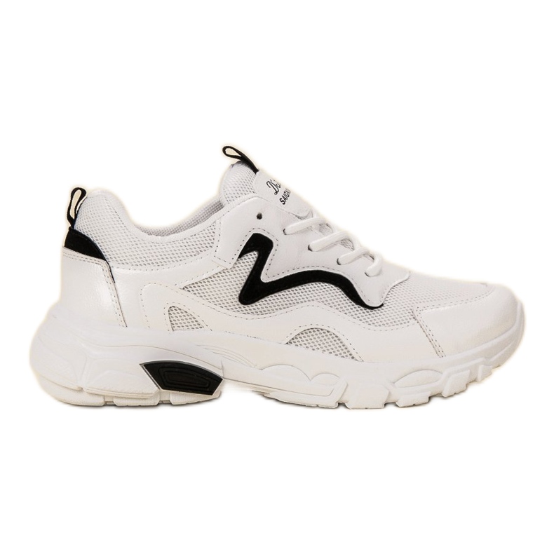SHELOVET Calzado deportivo con cordones blanco