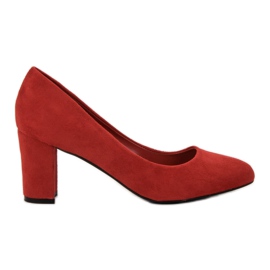 Queen Vivi Bombas de gamuza rojo Queen Vivi Bombas de gamuza rojo