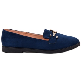SHELOVET Suede Lords azul marino