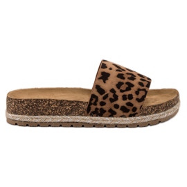 Bestelle Pantuflas clásicas de gamuza marrón