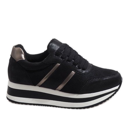 Zapatillas negras en la plataforma 99-09 negro