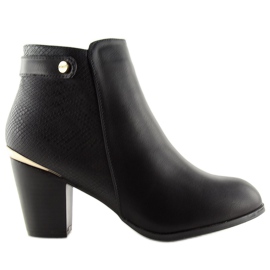 Botas negras de tacón F167 Black negro
