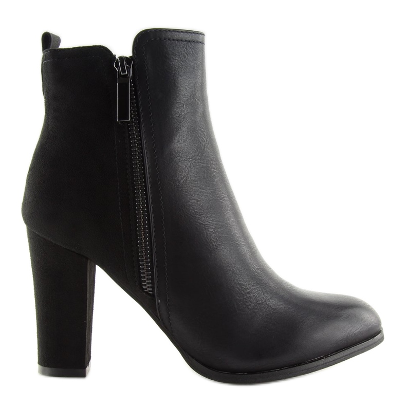 Botas negras de tacón Z191 Black negro