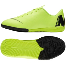 Nike Mercurial VaporX 12 Academy Gs Ic Jr AJ3101 701 verdes zapatillas