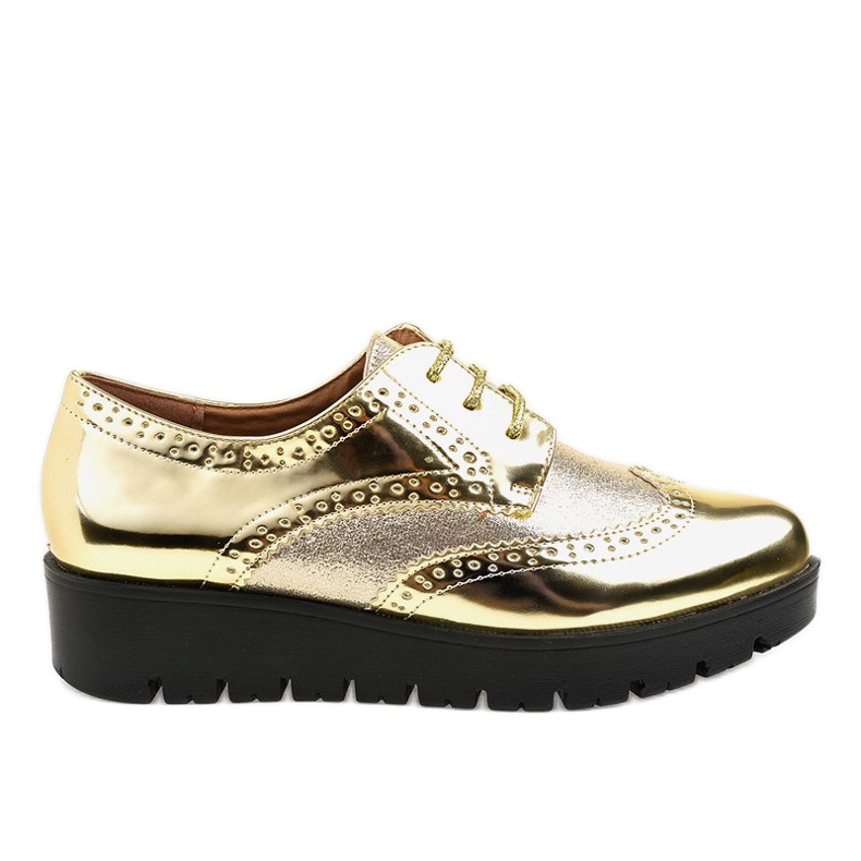 Zapatos con cordones TL-60 dorados