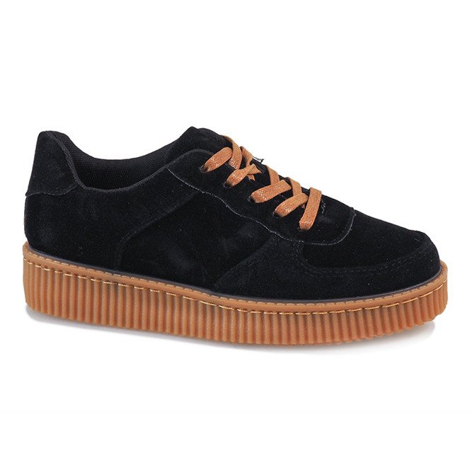 Creepers con cordones negros 7-K3568A Creepers con cordones negros 7-K3568A