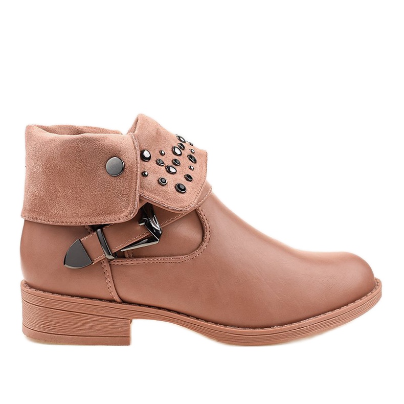 Botas rosas con hebilla GG-44P rosado