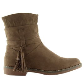 Botas marrones para mujer marrón 4169 Caqui multicolor