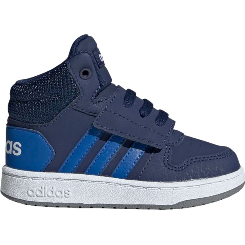 Zapatillas para niños adidas Hoops Mid 2.0 EE6714 azul marino Zapatillas para niños adidas Hoops Mid 2.0 EE6714 azul marino