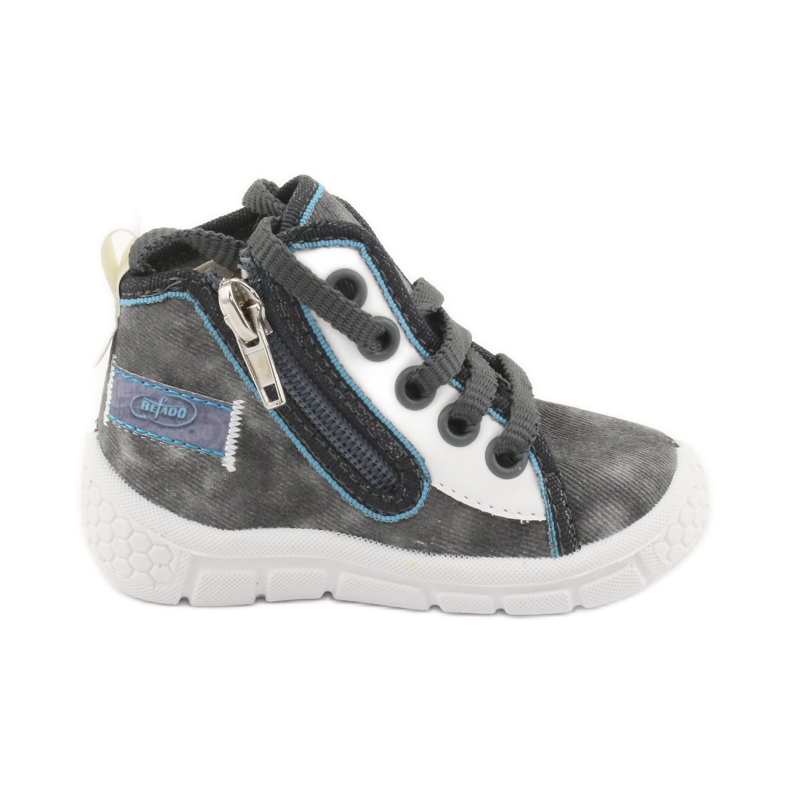 Calzado infantil befado 547P001 blanco azul gris
