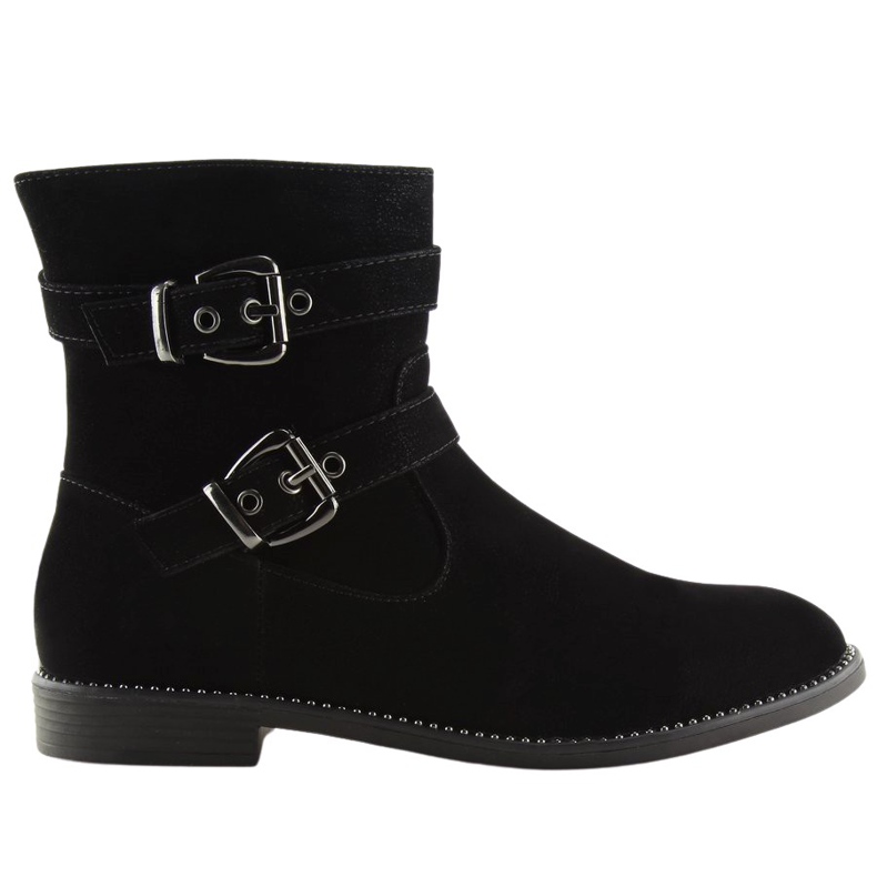Botas planas negras MB188-266 Black negro
