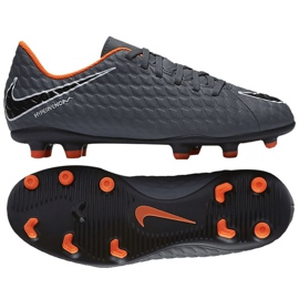 Gris Zapatillas de fútbol Nike Hypervenom Phantom Iii Club Fg Jr AH7290-081 multicolor