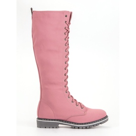 Seastar Botas con cordones de mujer rosado