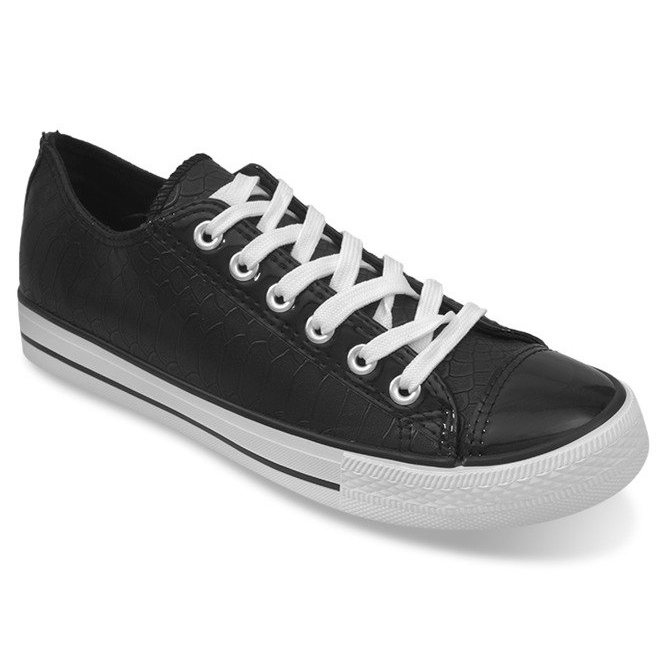 Zapatillas Deportivas Cuero Ydb Negro