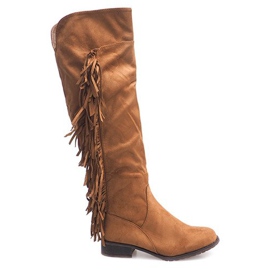 Botas Cálidas Ante Boho B13H Camel marrón