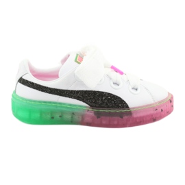 Plataforma Candy Princess Sophia Webster PUMA Blanco PUMA Negro rosa verde