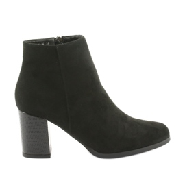 Botines de tacón decorativos Filippo 1022 negro