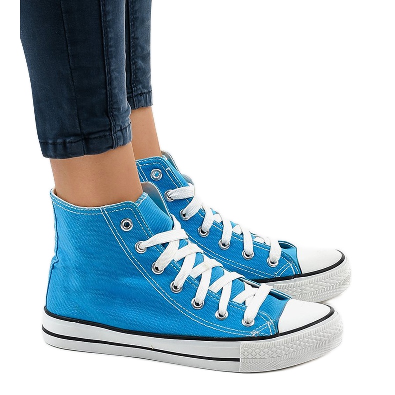 Zapatillas altas clásicas azules DTS8224-16