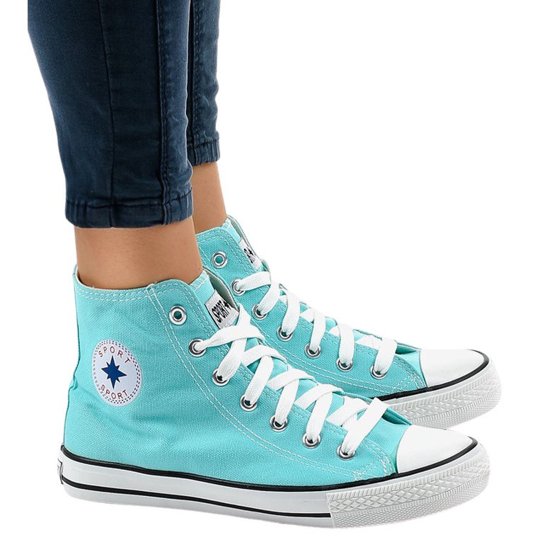Zapatillas altas clásicas Mint DTS8224-13 multicolor verde