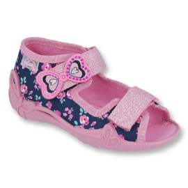 Calzado infantil befado amarillo 242P094 azul marino rosado