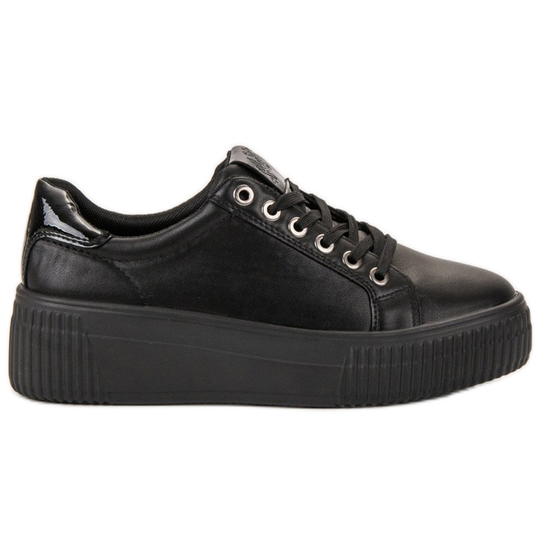 Kylie Calzado deportivo en la plataforma negro