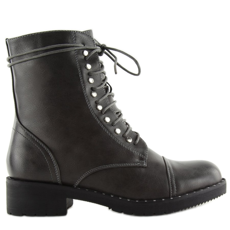Botas grises con tachuelas gris B0-193 Gris