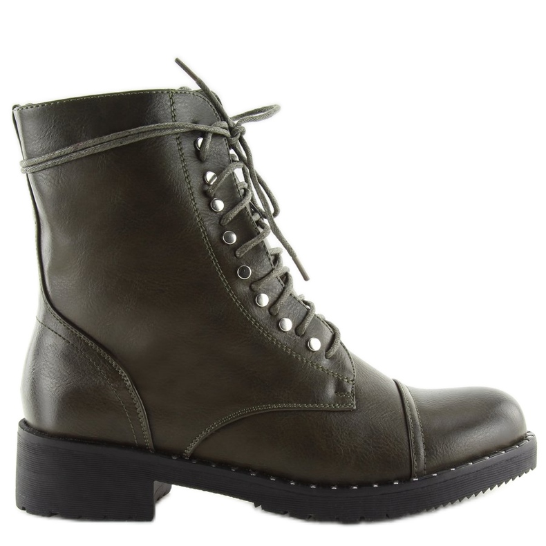 Bota verde con tachuelas B0-193 Verde