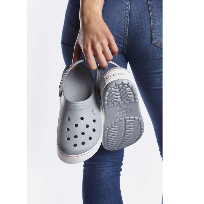 Crocs Crocband Platform Clog 04M Gris claro Rose