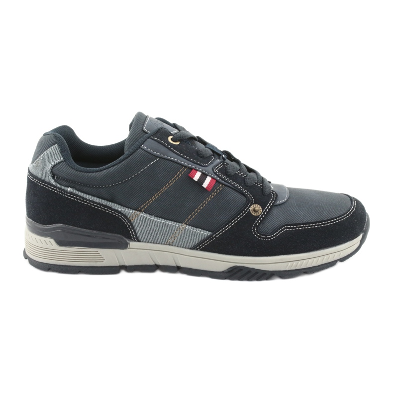 Zapatillas deportivas American Club AA08 azul marino gris