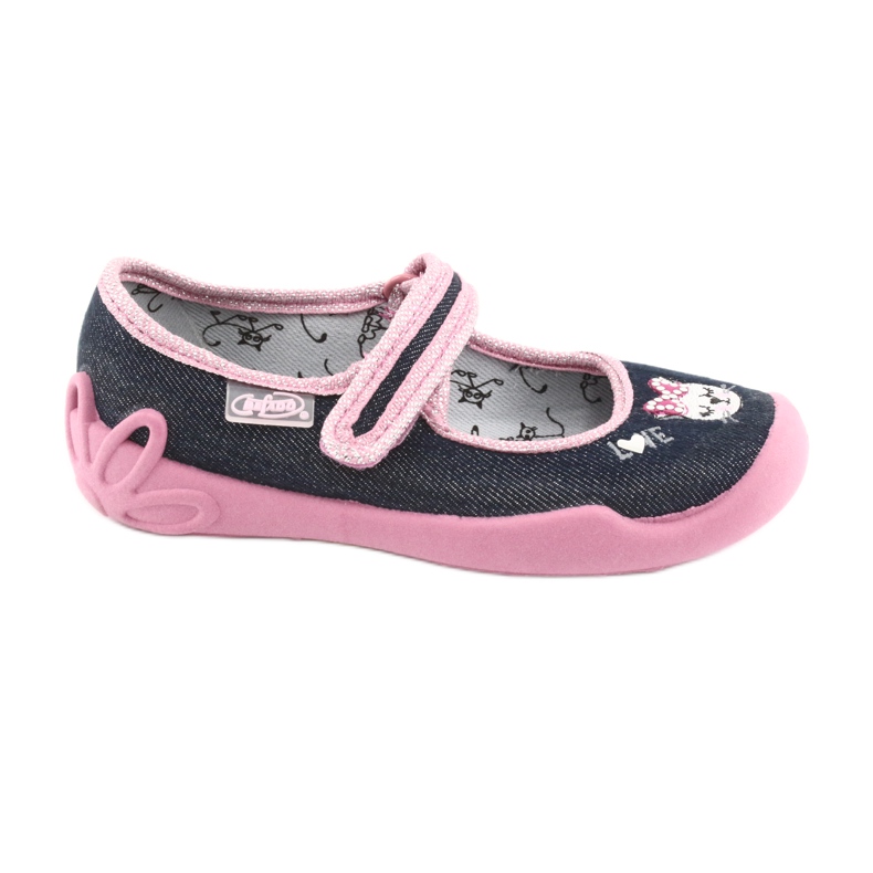 Calzado infantil befado 114X352 azul marino rosado gris
