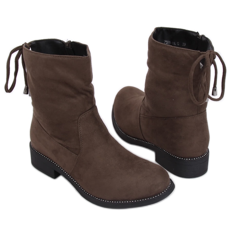 Botas verdes de mujer en color caqui 7378-PA Green Botas verdes de mujer en color caqui 7378-PA Green