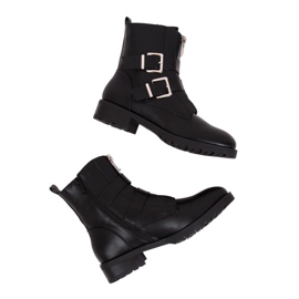 Botas militares negras 688-A14 Black negro