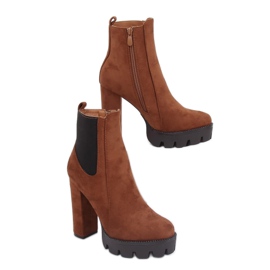Botines Chelsea marrones marrón BM282 Camel