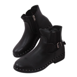 Botines Chelsea negros para mujer HFN-2279 Negro Botines Chelsea negros para mujer HFN-2279 Negro