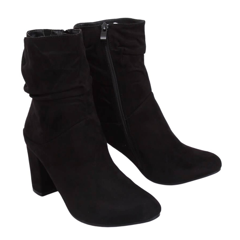 Black FR-1186 Botas negras de tacón alto negro Black FR-1186 Botas negras de tacón alto negro