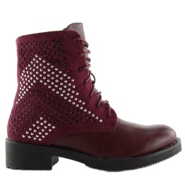 Botas FC-H65 Wine granate para mujer rojo
