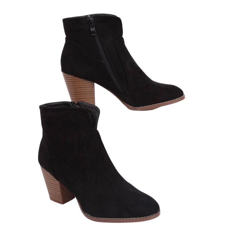 Botas negras de tacón alto YL96006 Black negro