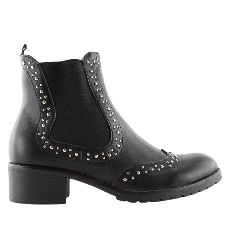 Botas negras con tachuelas Jodhpur FC-H63 Black negro Botas negras con tachuelas Jodhpur FC-H63 Black negro