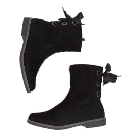 Tacones negros planos 5696 Black