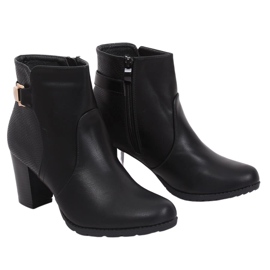 Botas negras de tacón F168 Black negro