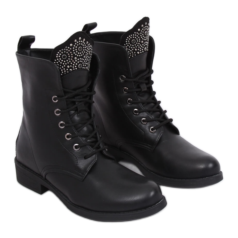 Botas militares negras 7369-PA Black negro Botas militares negras 7369-PA Black negro