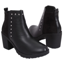 Botas con tacón estable negro Y8163 Negro