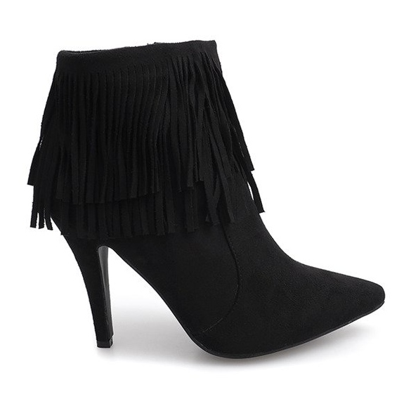 Botas negras con pin Boho 99-95 Negro